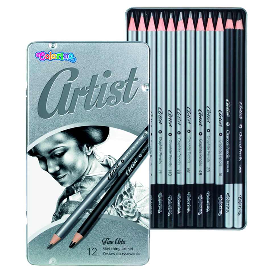 Colorino Artist Fine Arts Sketching Art Set 12 ks