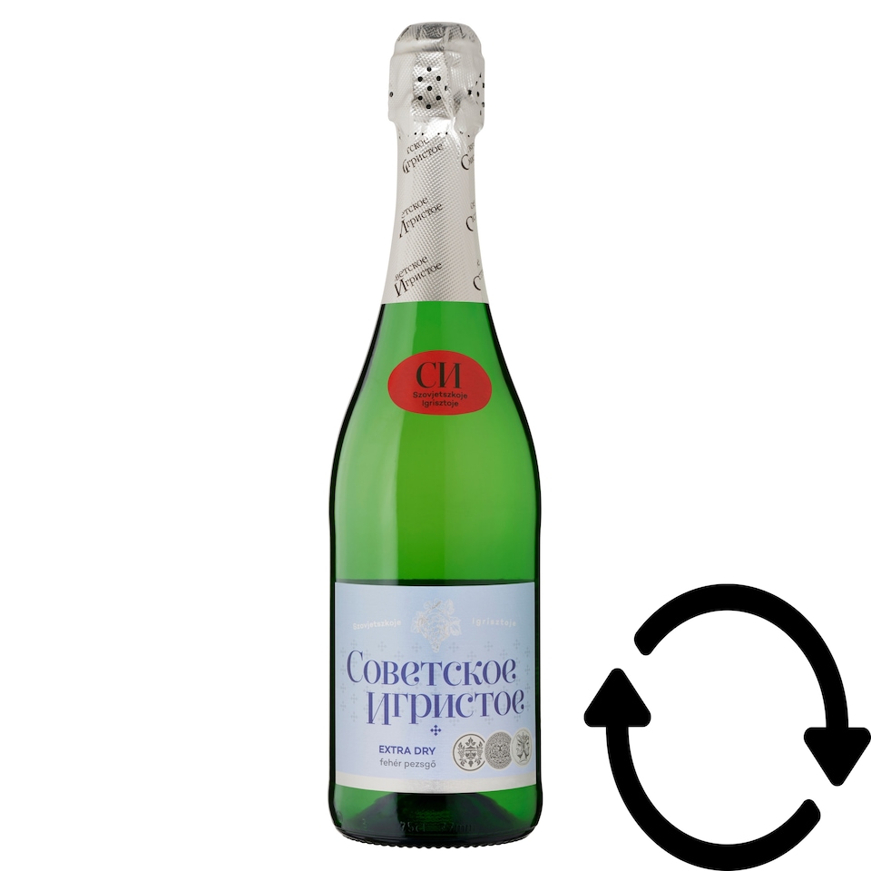 Szovjetszkoje Igrisztoje Extra Dry fehér pezsgő 10,5% 750 ml  1. kép