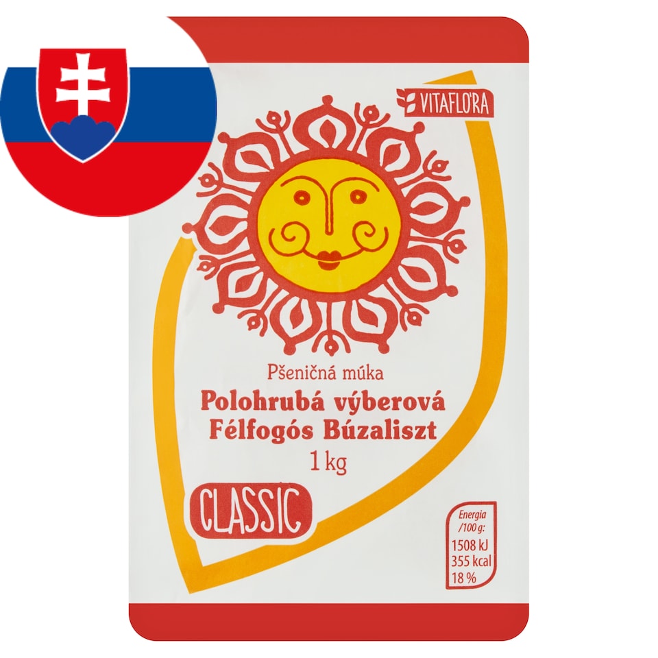 Vitaflóra Classic pšeničná múka polohrubá výberová 1 kg