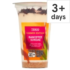 Tesco Banoffee Sundae 125g
