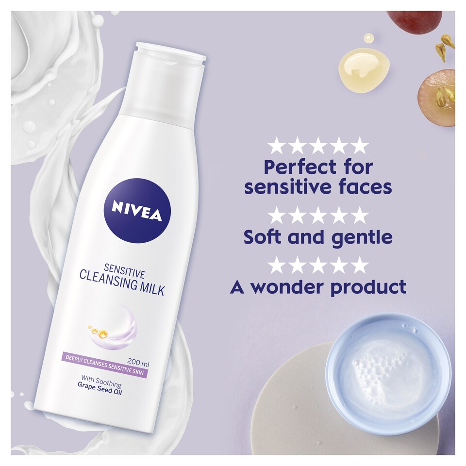 image 1 of Nivea Sensitive Cleansing Milk 200Ml