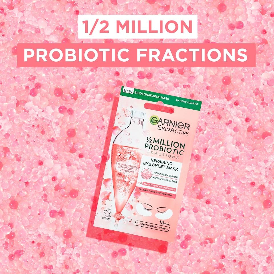 image 1 of Garnier Skin Active Probiotic Eye Sheet Mask 6G