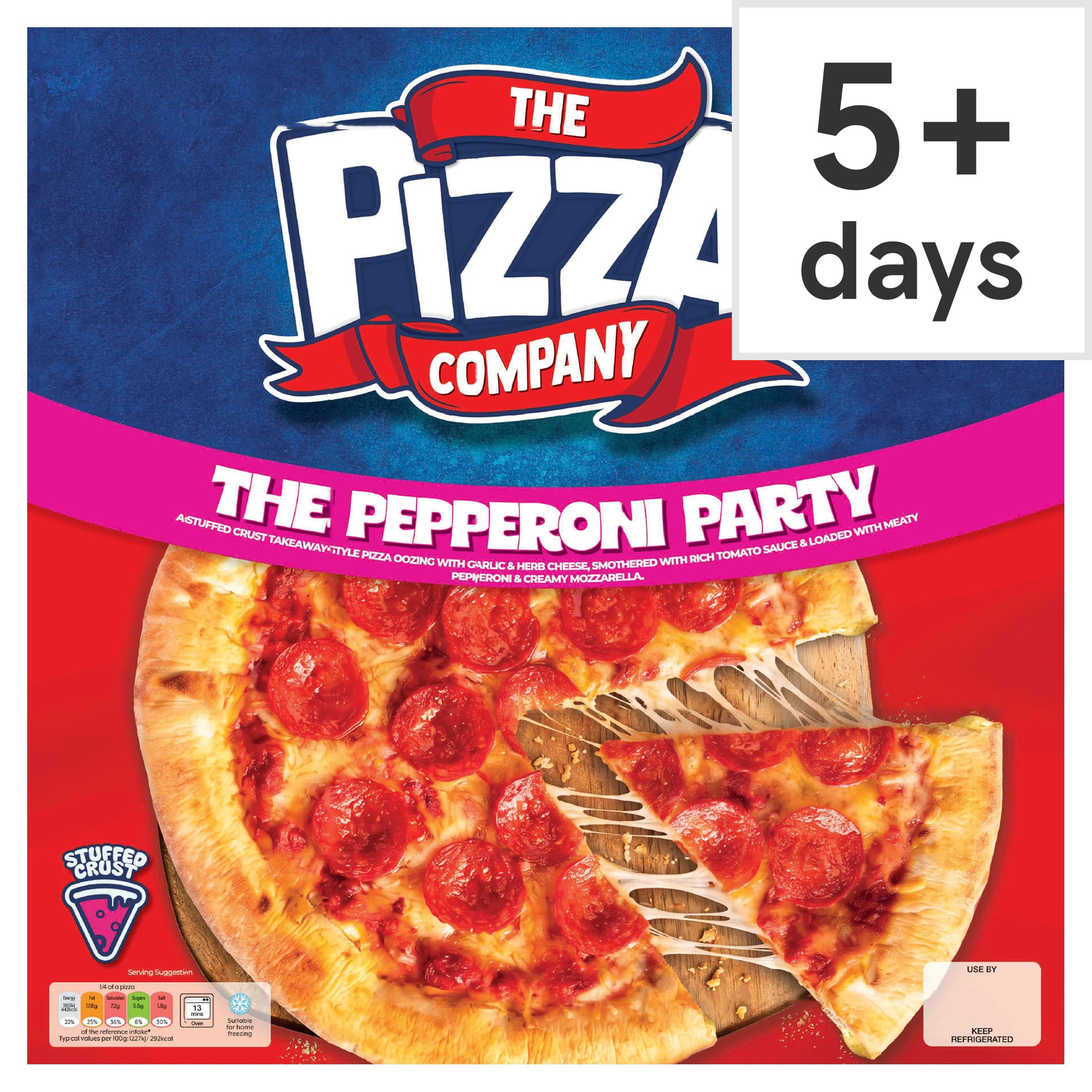 The Pizza Company Pepperoni Party Pizza 620g