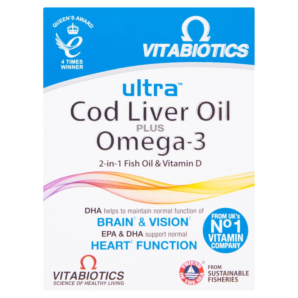 Ultra 2 In 1 Fish Oil Capsules X60