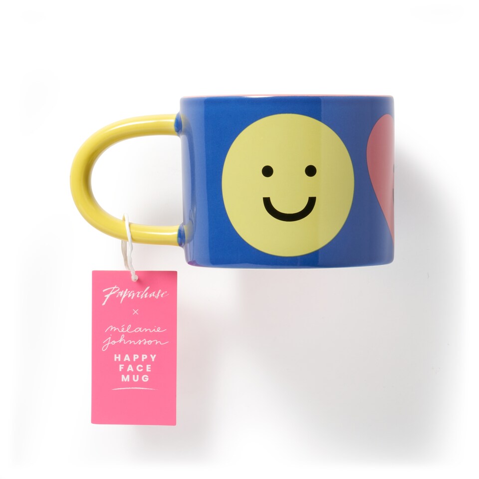 image 1 of Paperchase x Mélanie Johnsson Valentines Happy Face Mug
