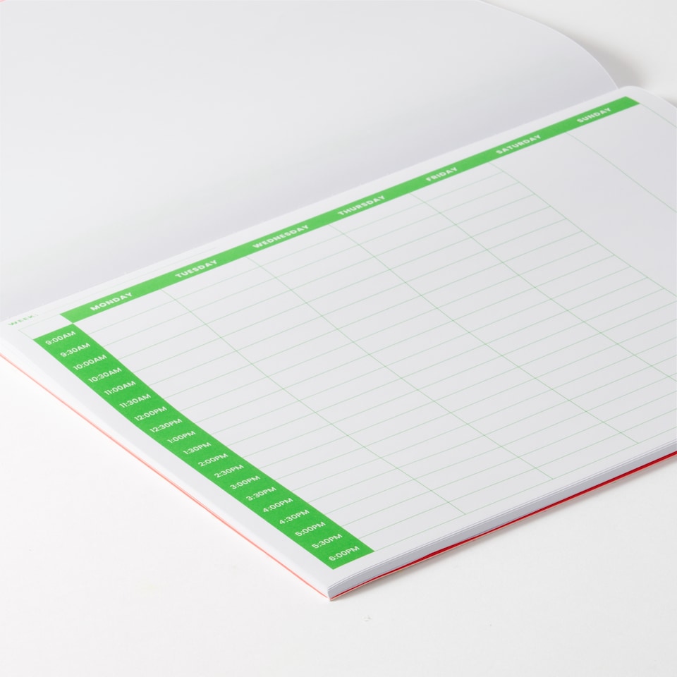 image 1 of Paperchase Neon Weekly Planner