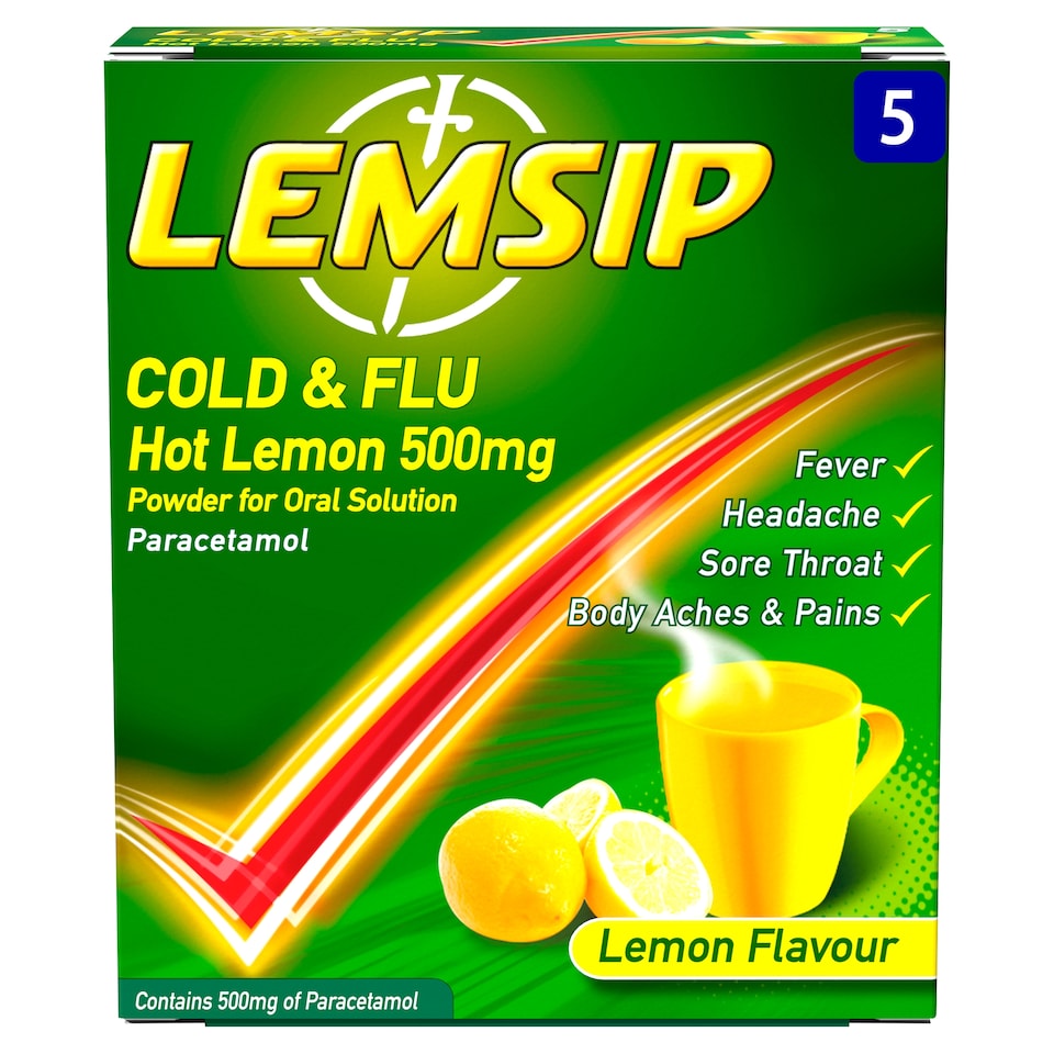 Lemsip Cold And Flu 5'S Original Lemon