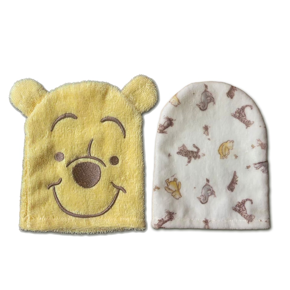 image 1 of DISNEY - Winnie the Pooh Wash Mitts 2 pack