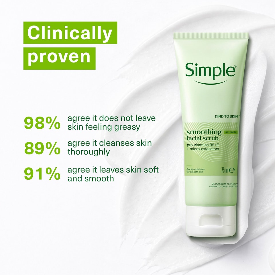 image 1 of Simple Kind To Skin Soothing Face Scrub 75Ml