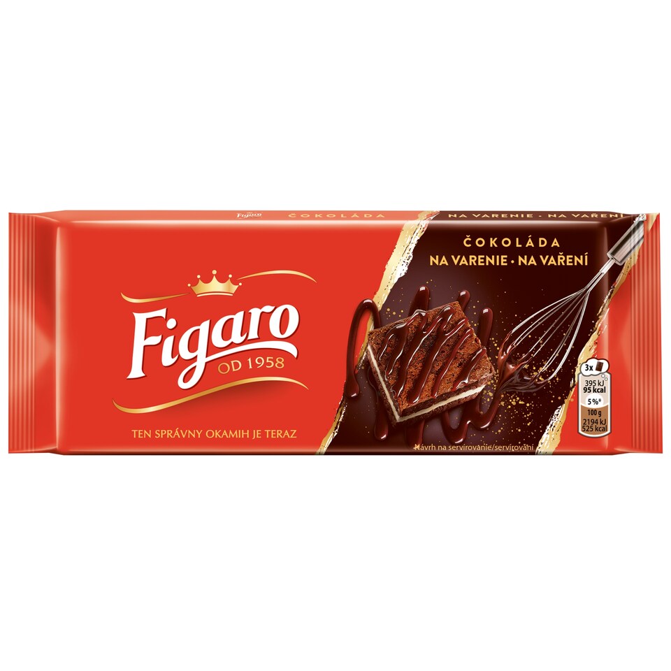 Figaro na varenie, čokoládová tabuľka horká na varenie 90 g