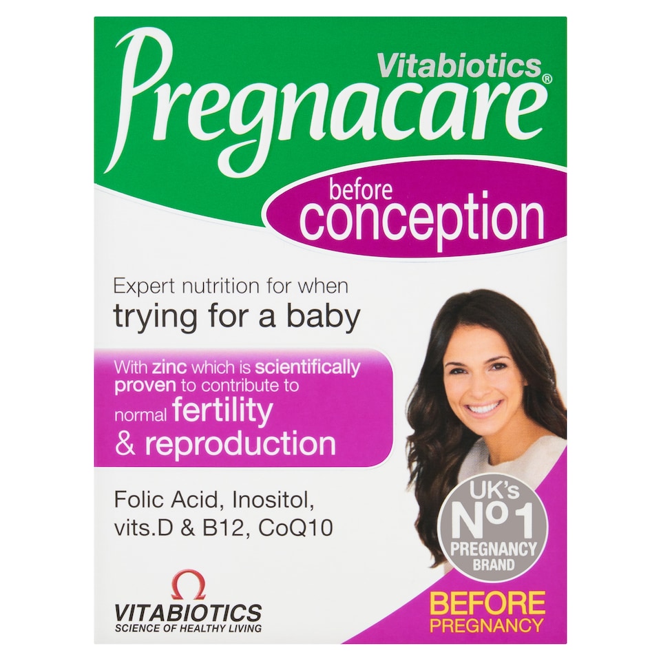 Vitabiotics Pregnacare Before Conception Prenatal Vitamin Tablets with Conception 30s