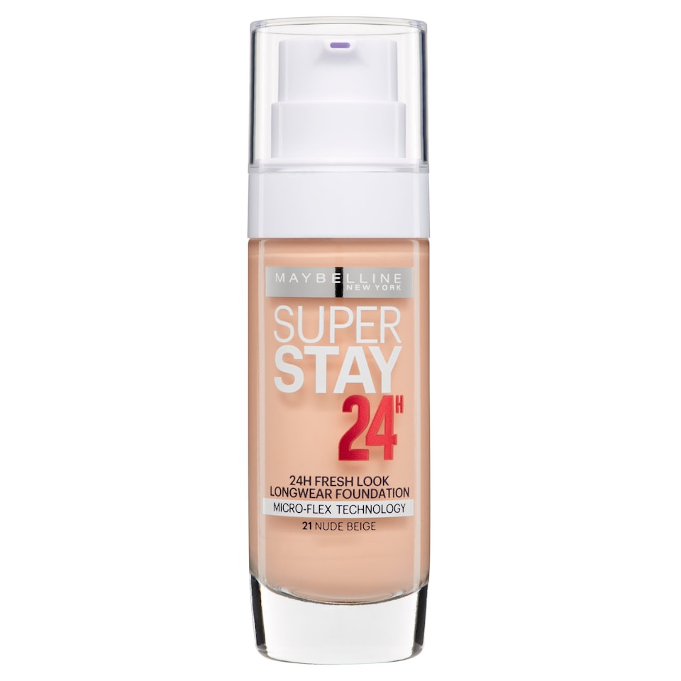 Maybelline Foundation Superstay 24 Hour Nude 021 - Tesco Groceries