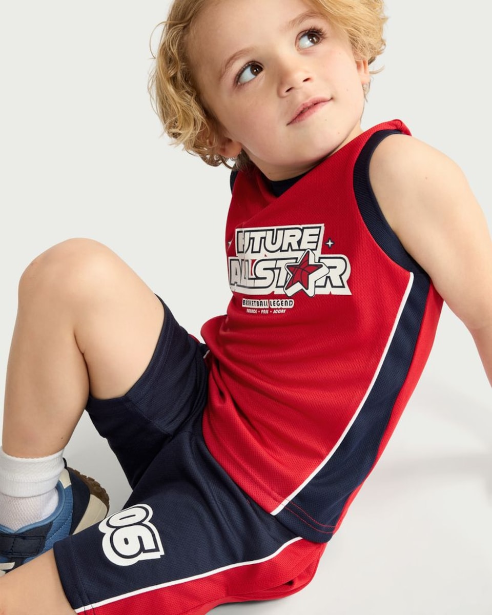 image 1 of F&F Boys 2-Piece Future All-Star Basketball Set in Multi