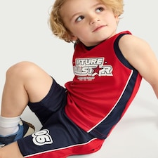 F&F Boys 2-Piece Future All-Star Basketball Set in Multi