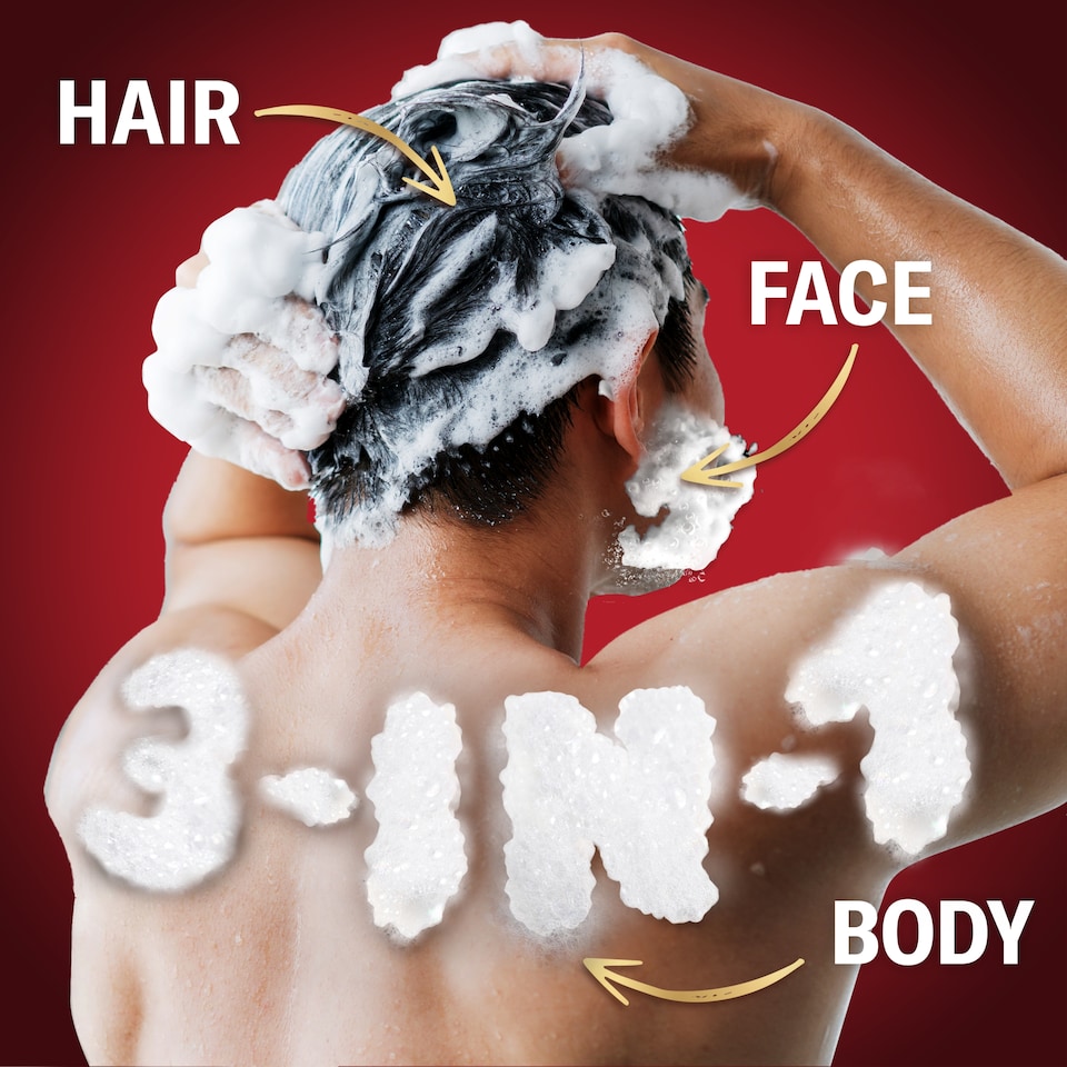 image 1 of Old Spice Original Men’s Shower Gel & Shampoo 400ml Multi-Use 3-in-1 Hair-Face-Body Wash