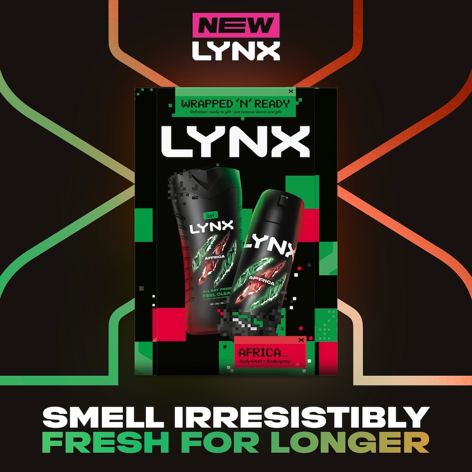image 1 of  Lynx Africa Body Wash & Body Spray Duo Gift Set