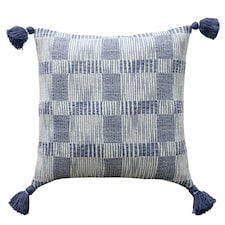 F&F Home Blue Textured Square Cushion 45x45cm