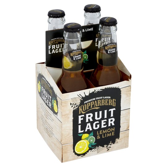 Kopparberg Fruit Lager Lemon & Lime 330mlx4 Tesco Groceries