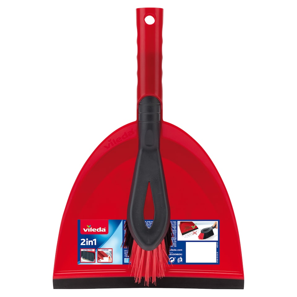 image 1 of Vileda 2 In 1 Dustpan Set