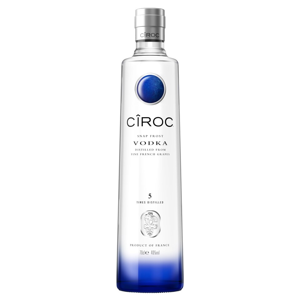 Ciroc Ultra Premium Vodka Bottle 40% Vol 70Cl