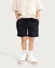 image 1 of F&F Boys Cotton Rich Drawstring Shorts in Black