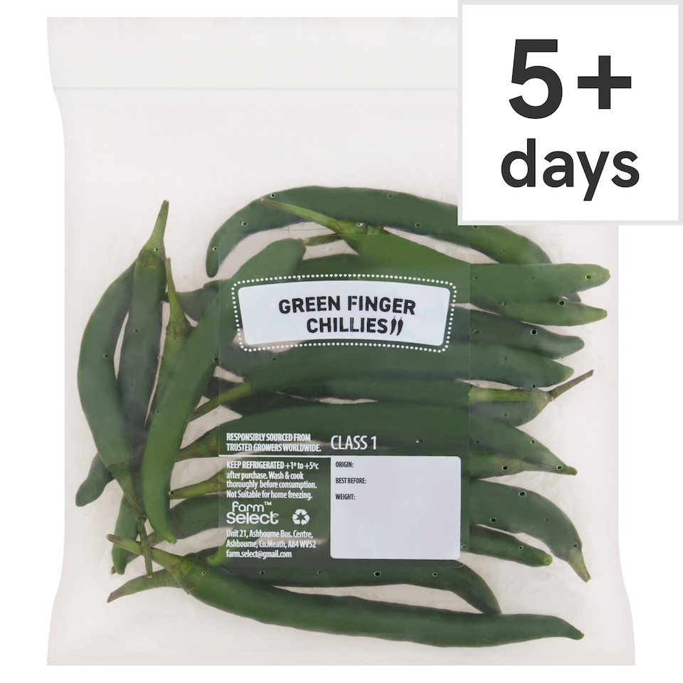 Farm Select Green Finger Chillies 50g