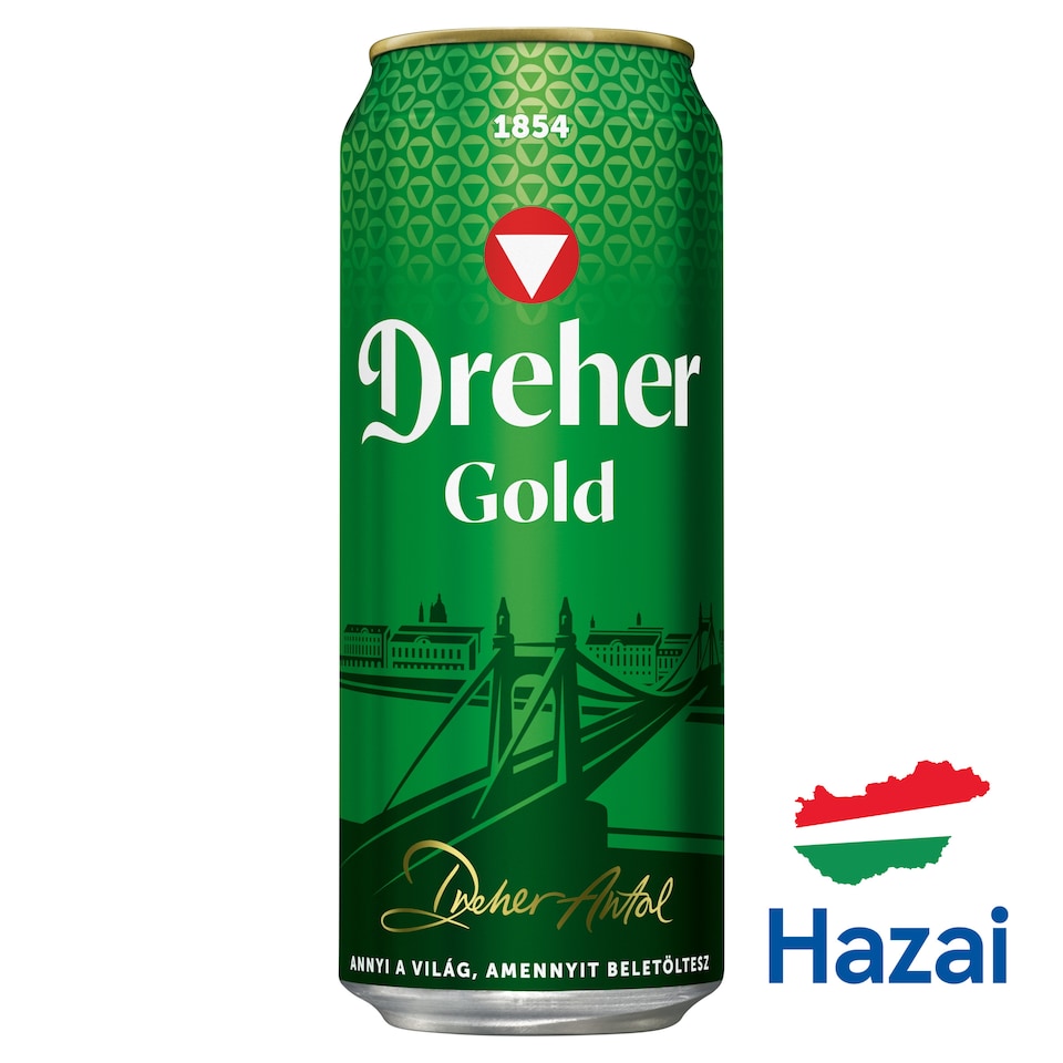 Dreher Gold minőségi világos sör 5% 0,5 l  1. kép