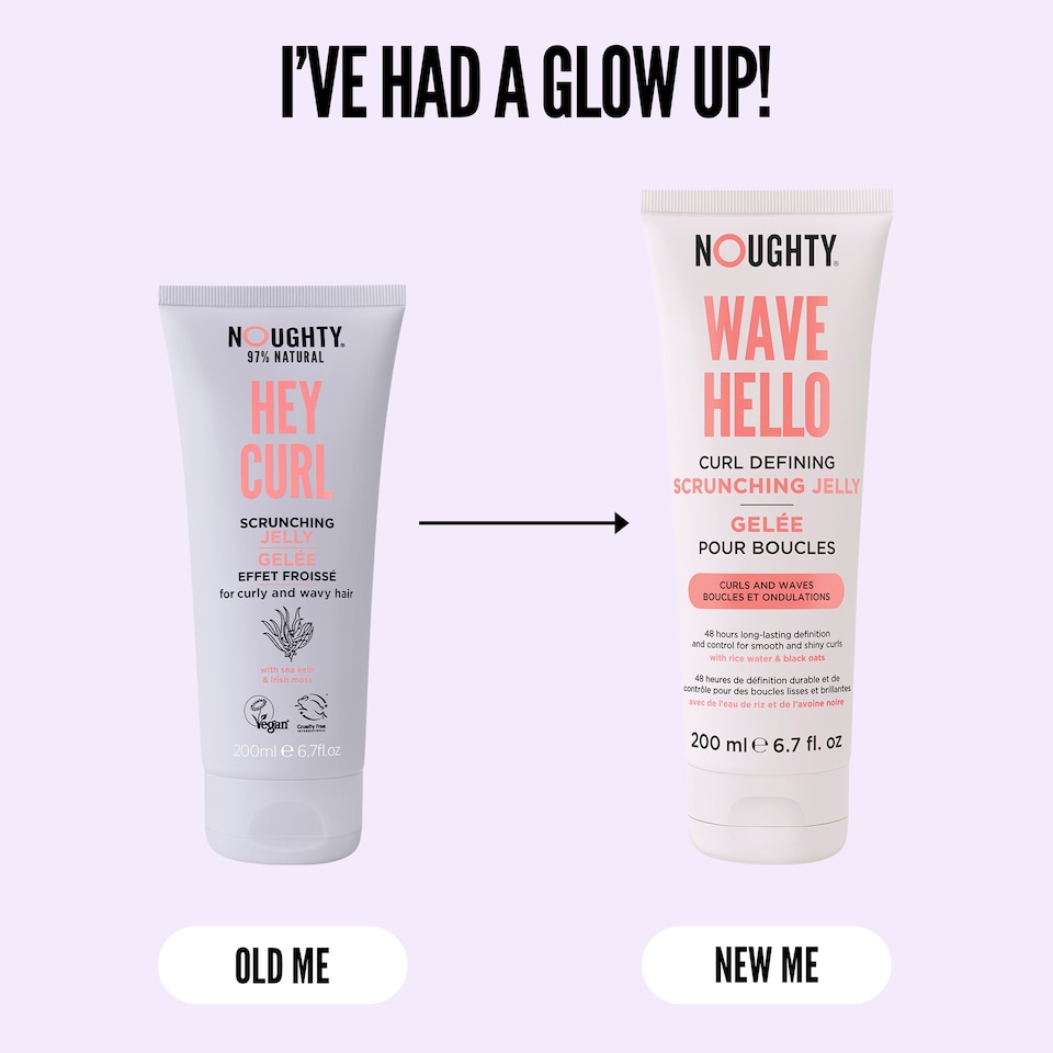 image 1 of Noughty Wave Curl Scrunching Jelly 200Ml