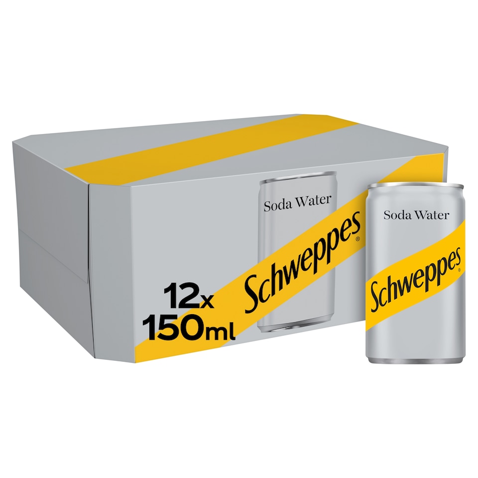 image 1 of Schweppes Soda Water 12x150ml
