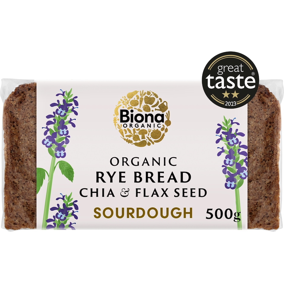 image 1 of Biona Organic Rye Bread Chia & Flax 500g