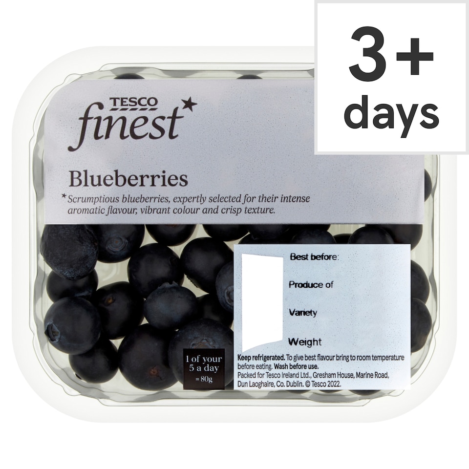 Tesco Finest Blueberries 125G