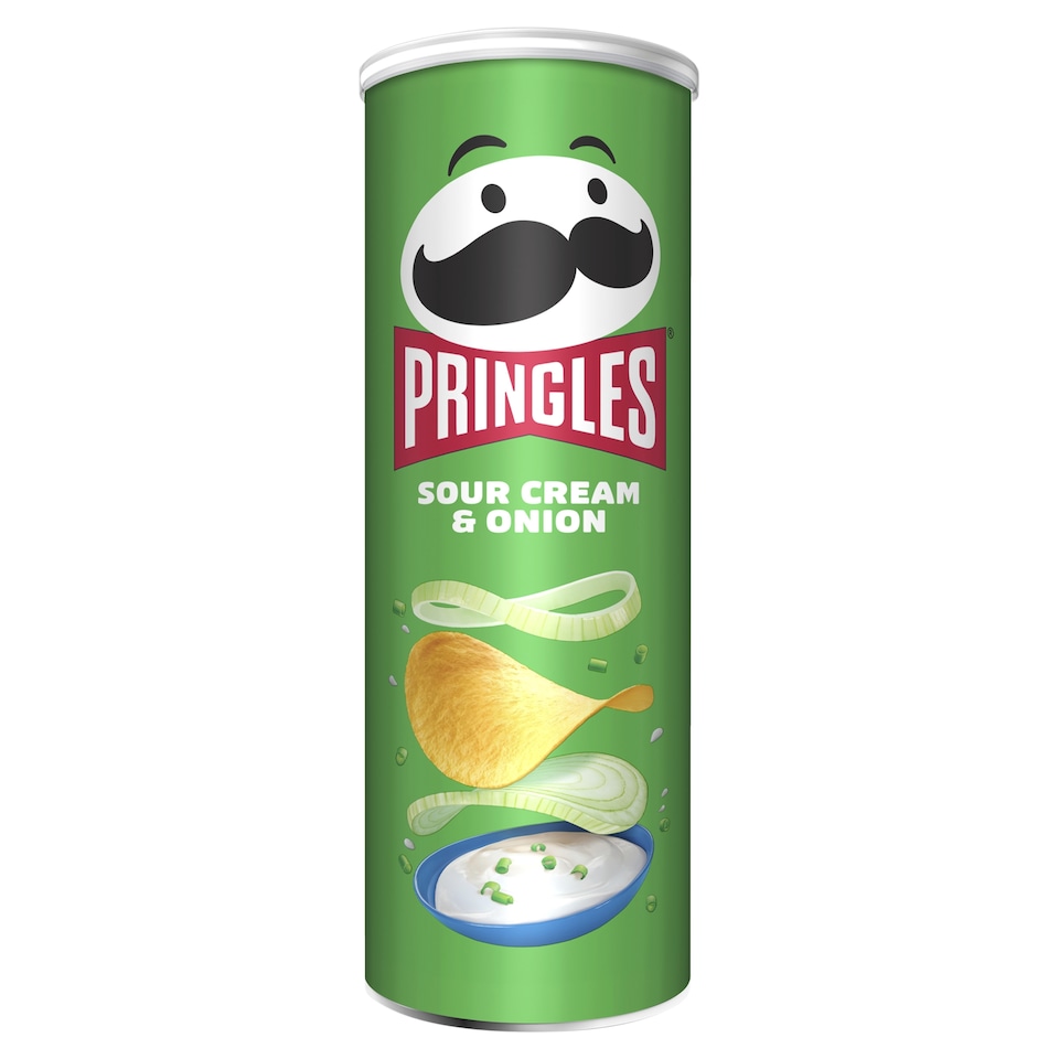 Pringles Crispy Snack with Sour Cream and Onion Flavor 165g