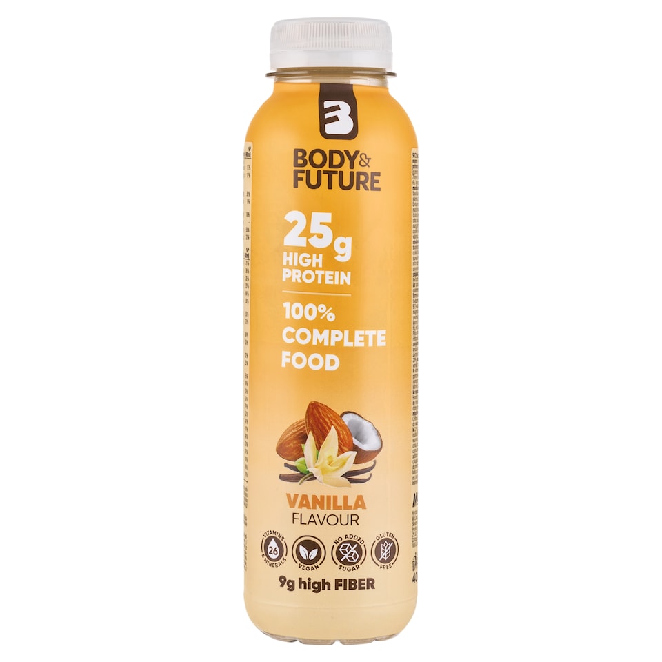 Obrázek 1 pro produkt Body & Future Rostlinný nápoj se sójou, mandlí a ovsem s vanilkovou příchutí 400ml