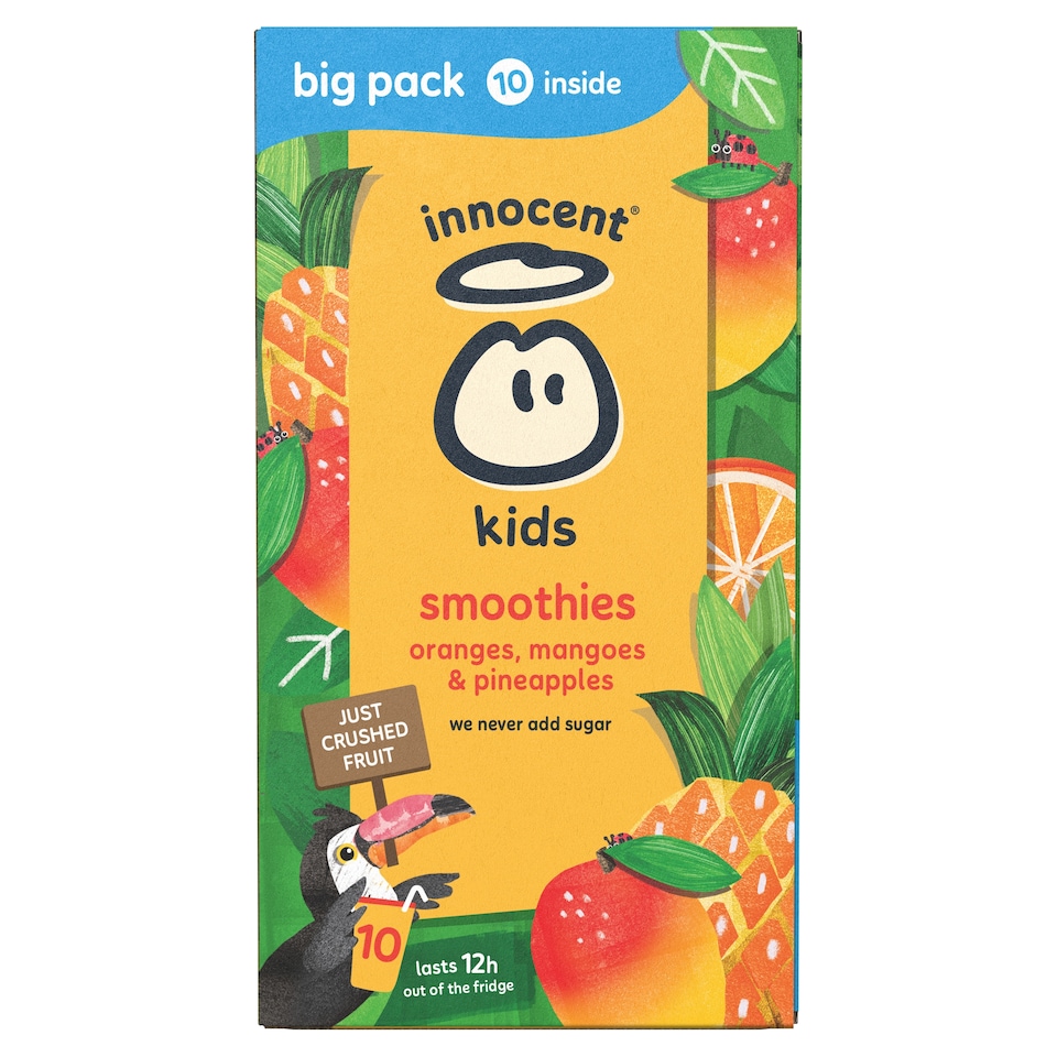 image 1 of innocent Kids Orange, Mango & Pineapple Smoothies 10x150ml