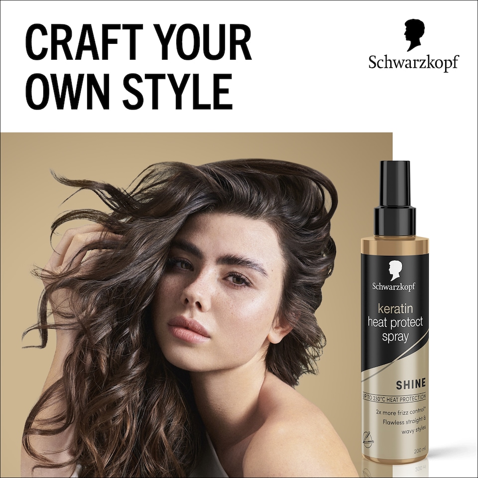 image 1 of Schwarzkopf Keratin Heat Protect Spray 200ml