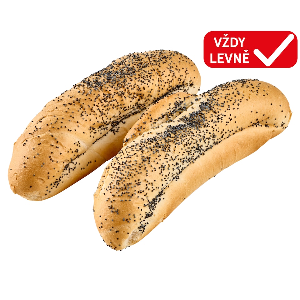 Obrázek 1 pro produkt Rohlík staročeský s mákem 50g