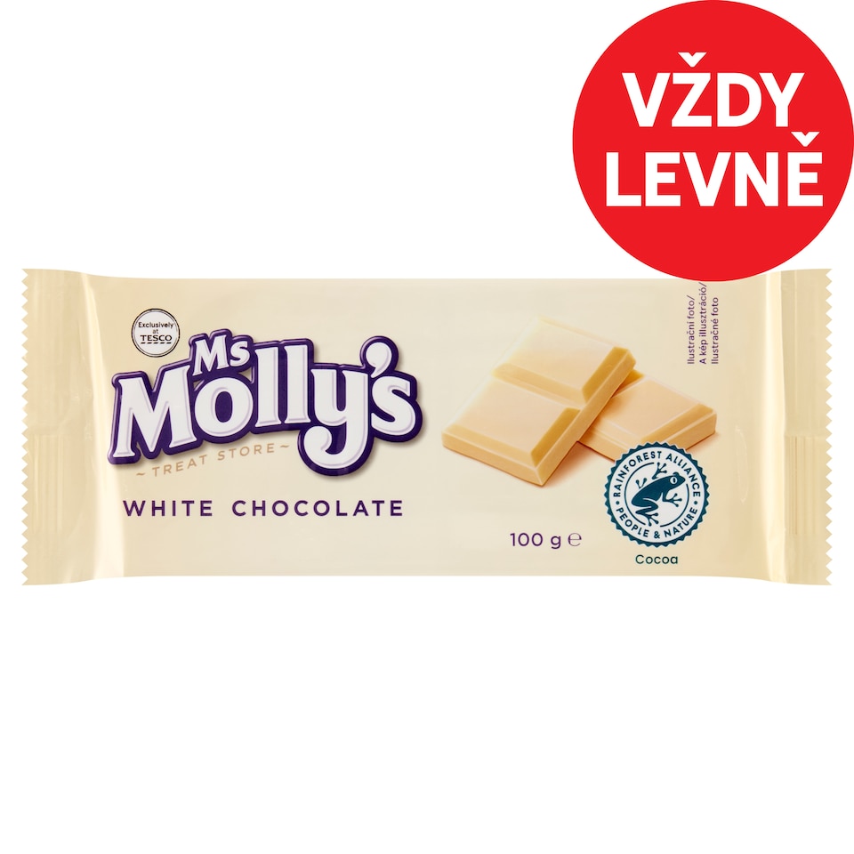 Ms Molly's Bílá čokoláda 100g 