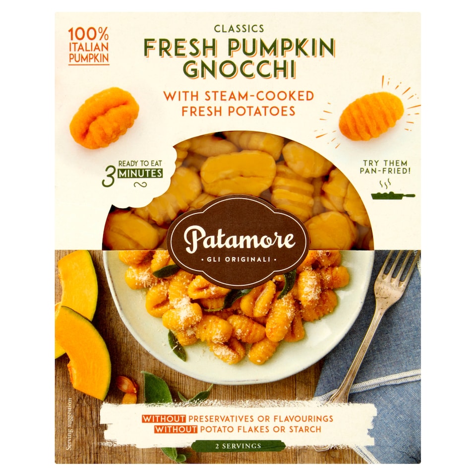 Patamore Fresh Pumpkin Gnocchi Striped 400G