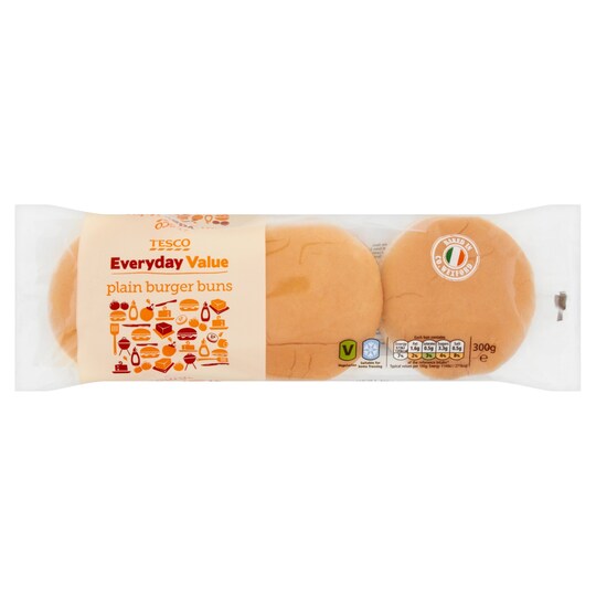 Tesco Burger Bun 6 Pack Tesco Groceries