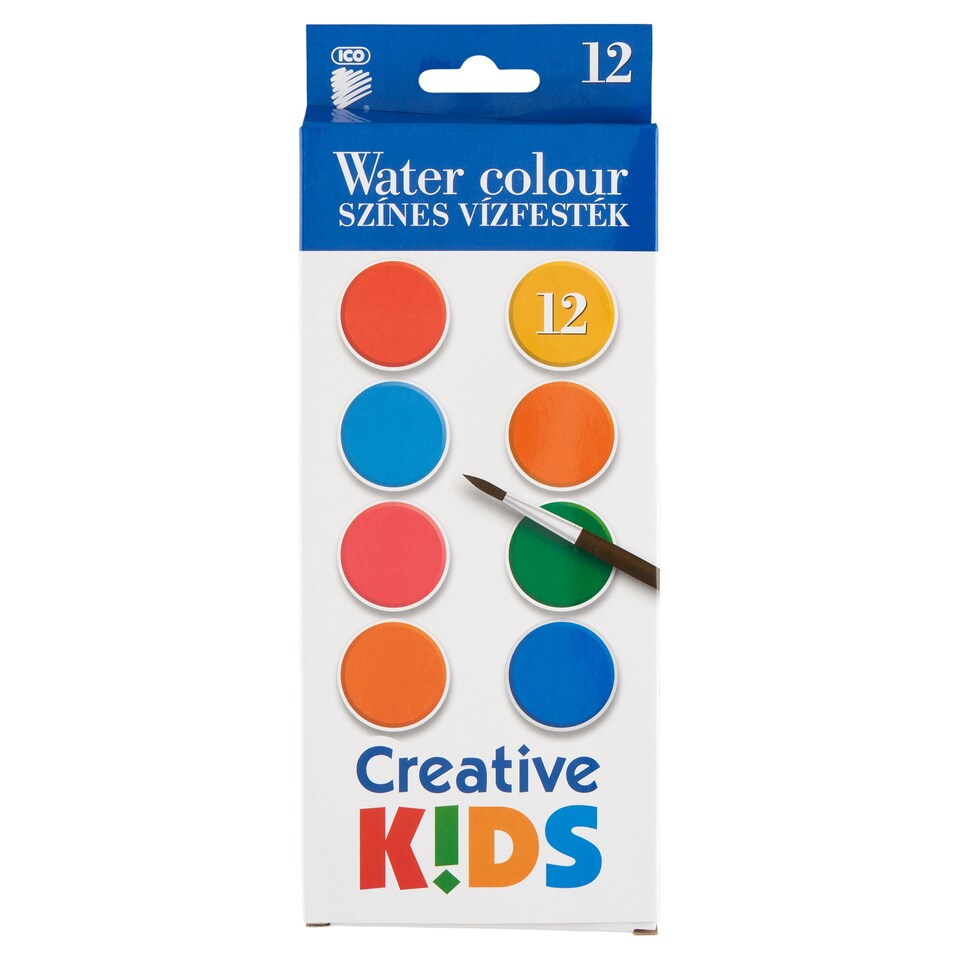 ICO Creative Kids színes vízfesték 12 db