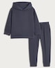 image 4 of F&F x Samantha Faiers 2-Piece Hoodie and Joggers Set Set in Navy