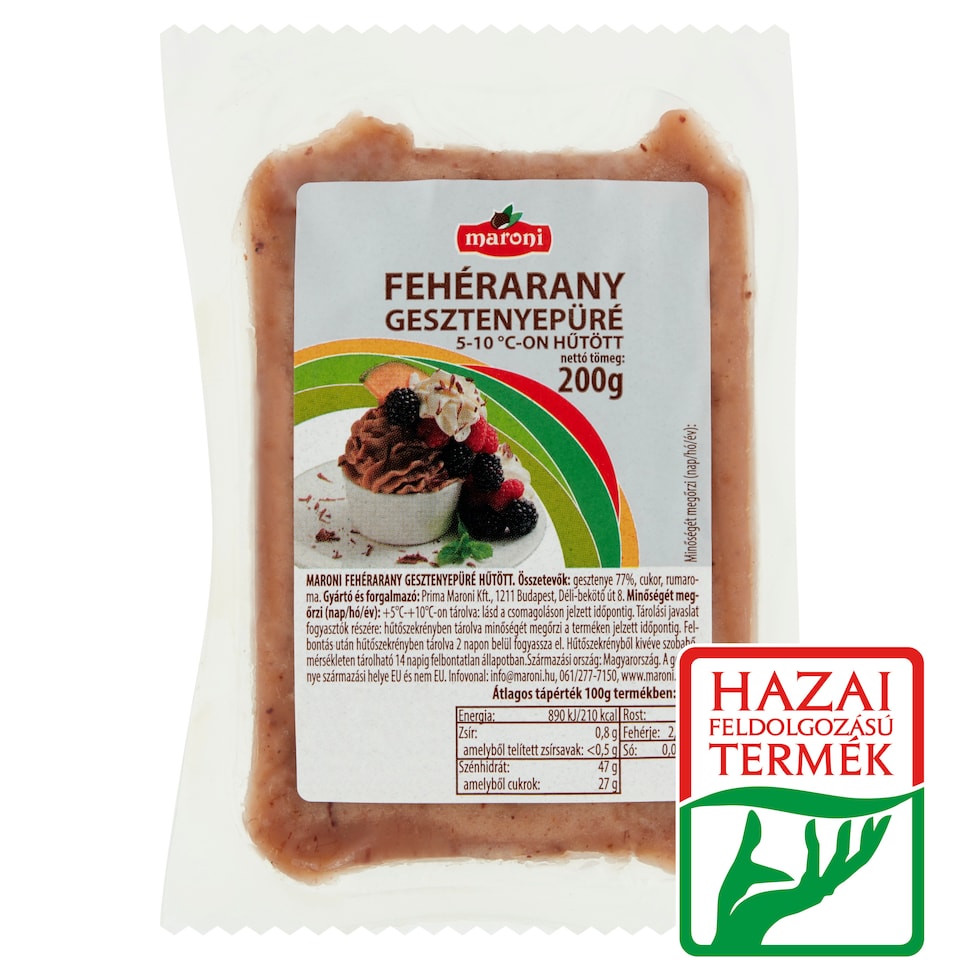 Maroni Fehérarany hűtött gesztenyepüré 200 g
