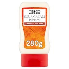 Tesco Sour Cream Topping 280G