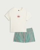 image 4 of F&F 2-Piece Cotton Rich Striped Pyjama Set in Multi