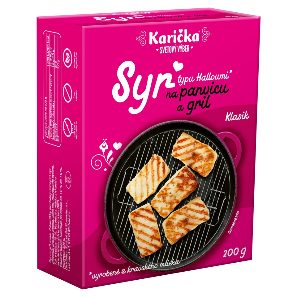 obrázok 1 z Karička Syr na panvicu a gril typu Halloumi Klasik 200 g