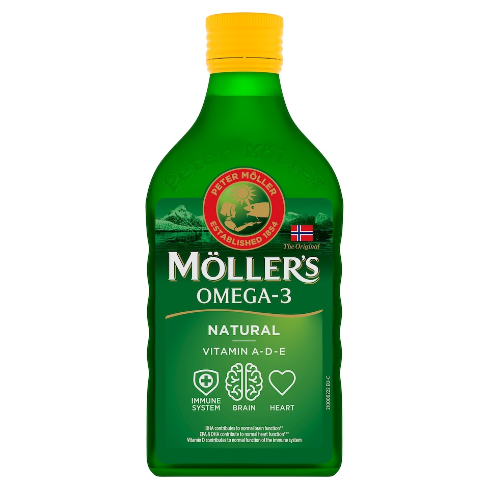 M0llers Omega 3 Vitamin A, D And E Neutral 250Ml