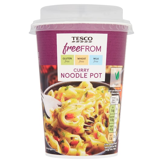 Tesco Free From Curry Noodle Pot 74G Tesco Groceries