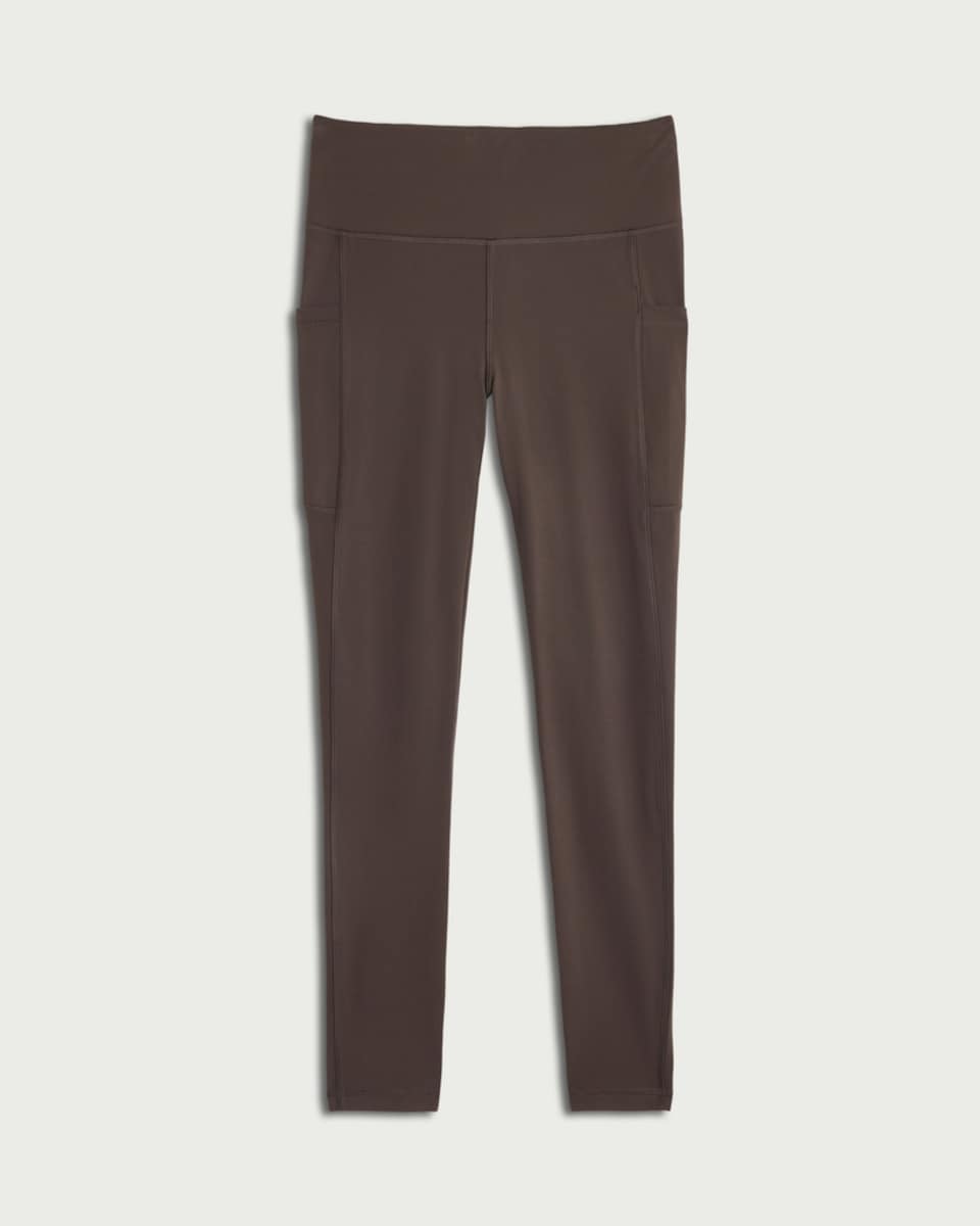 F&F Active ULTRAMOVE High Waisted Pocket Leggings in Chocolate