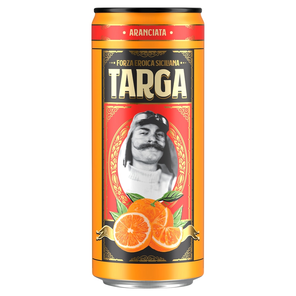 Targa Aranciata sycená pomerančová limonáda 330ml