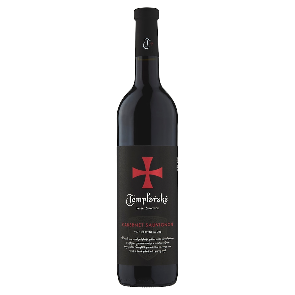 Templářské Sklepy Čejkovice Cabernet Sauvignon víno červené suché 0,75l